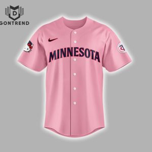 Minnesota Twins x Hello Kitty Day Baseball Jersey – Pink