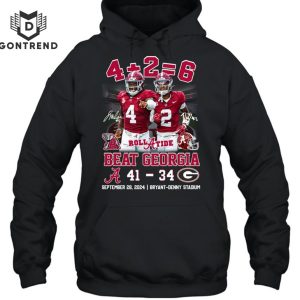 4+2=6 Beat Georgia – Alabama Crimson Tide Unisex T-Shirt