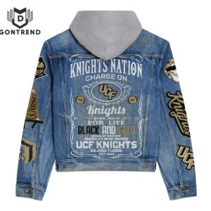 UCF Knights Football Nation Hooded Denim Jacket