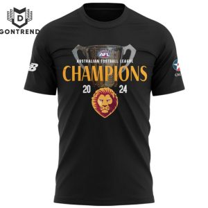 2024 Brisbane Lions AFL Champions Design 3D T-Shirt