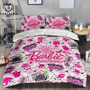 Barbie Halloween Let Go Party Bedding Set