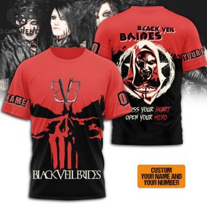 Personalized Black Veil Brides 3D T-Shirt