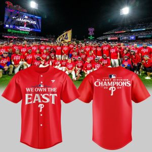 Philadelphia Phillies 2024 We Own The National League East Champions Baseball Jersey – Red