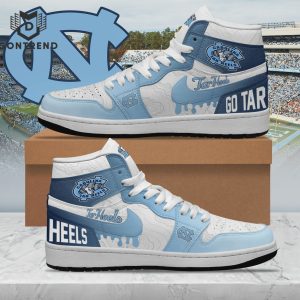 North Carolina Tar Heels Go Tar Heels Design Air Jordan 1 High Top