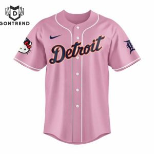 2024 Detroit Tigers x Hello Kitty 2024 Baseball Jersey – Pink