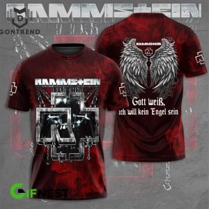 Rammstein – Gott Weib Ich Will Kein Engel Sein 3D T-Shirt