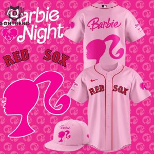 Boston Red Sox x Barbie Game Day Baseball Jersey – Pink