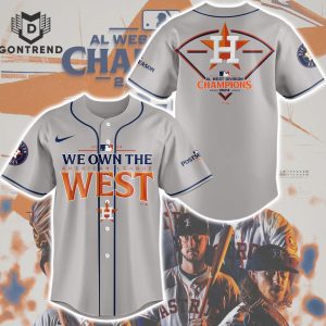 Houston Astros 2024 AL West Division Champions Baseball Jersey – Grey