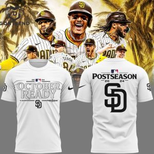 2024 October Ready Postseason San Diego Padres 3D T-Shirt – White