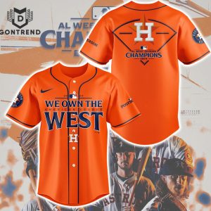 Houston Astros 2024 AL West Division Champions Baseball Jersey – Orange