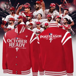 Philadelphia Phillies 2024 Postseason Locker Room Baseball Jacket