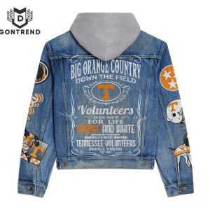 Tennessee Volunteers Down The Field Hooded Denim Jacket