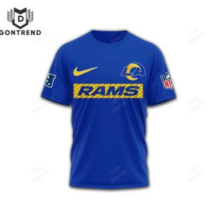 Los Angeles Rams Est 1937 Go Rams 3D T-Shirt – Blue