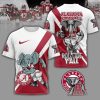 Alabama Crimson Tide Football Roll Tide Roll 3D T-Shirt