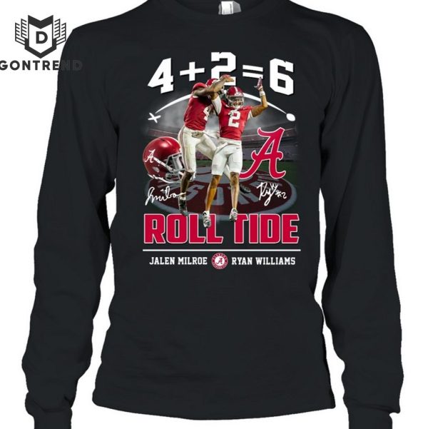 Alabama Crimson Tide Jalen Milroe x Ryan Williams Signature Roll Tide T-Shirt