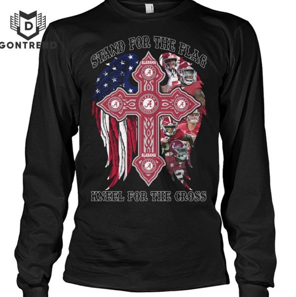 Alabama Crimson Tide – Stand For The Flag Kneel For The Cross Unisex T-Shirt