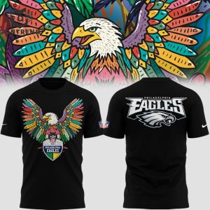 2024 Philadelphia Eagles Design 3D T-Shirt – Black