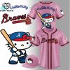 Atlanta Braves x Hello Kitty 2024 Baseball Jersey – White