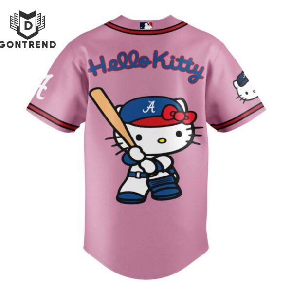 Atlanta Braves x Hello Kitty 2024 Baseball Jersey – Pink