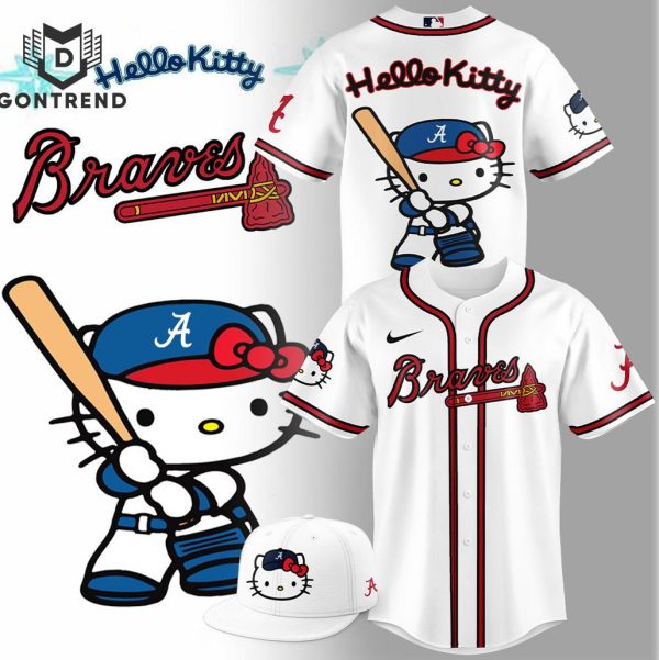 Atlanta Braves x Hello Kitty 2024 Baseball Jersey – White