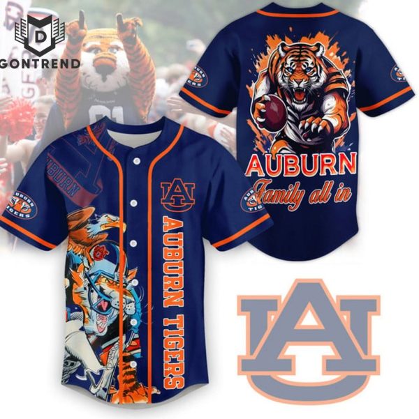 Auburn Tigers Family All In Baseball Jersey