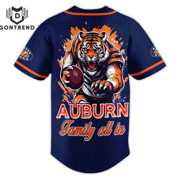 Auburn Tigers Family All In Baseball Jersey