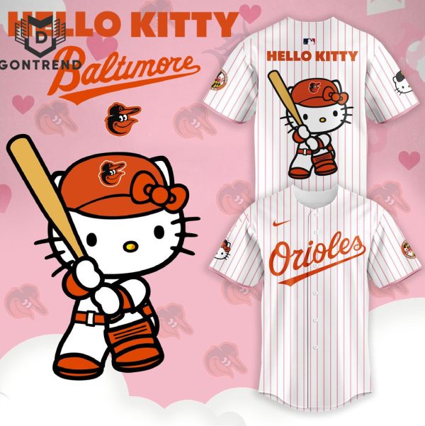 Baltimore Orioles x Hello Kitty Baseball Jersey