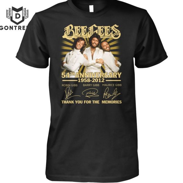 Bee Gees 54th Anniversary 1958-2012 Signature Thank You For The Memories T-Shirt