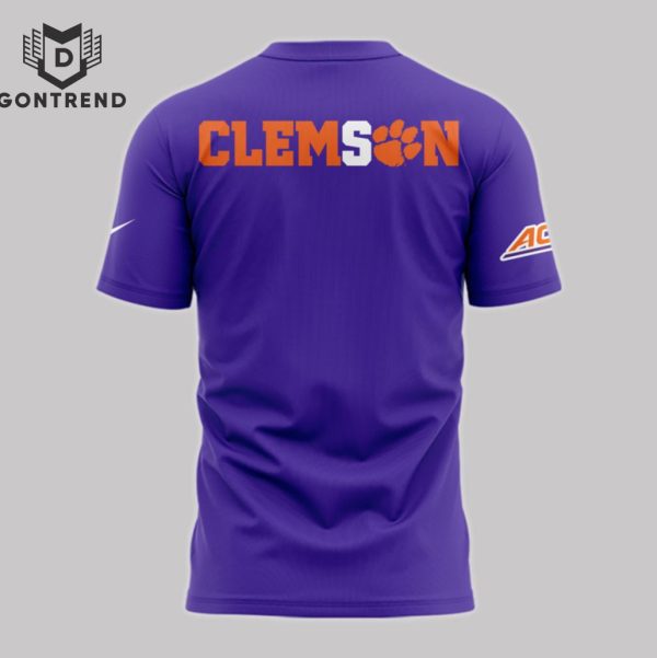 Believe Clemson Tigers Football 3D T-Shirt – Purple