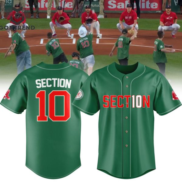 Boston Red Sox Section 10 Night Night Baseball Jersey