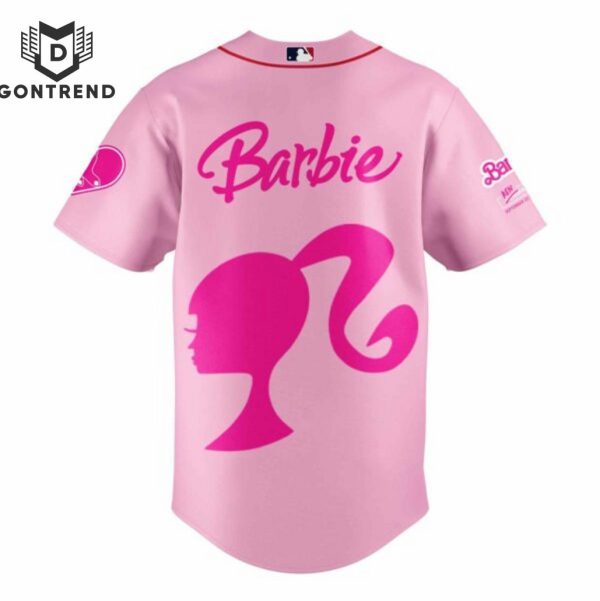 Boston Red Sox x Barbie Game Day Baseball Jersey – Pink