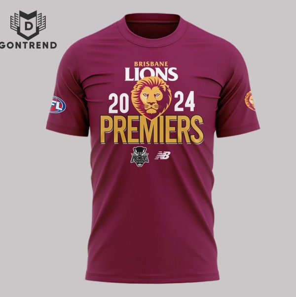 Brisbane Lions 2024 Afl Premiers 3D T-Shirt