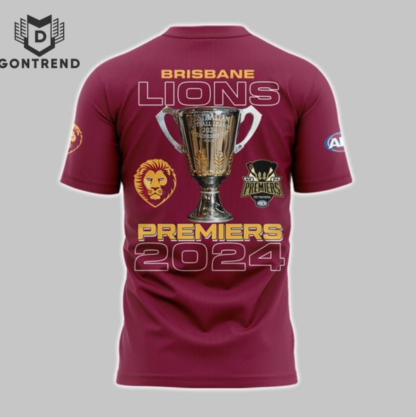 Brisbane Lions AFL 2024 Champions 3D T-Shirt