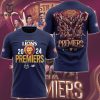 2024 Brisbane Lions AFL Champions Design 3D T-Shirt