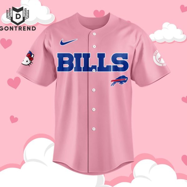 Buffalo Bills x Hello Kitty 2024 Baseball Jersey – Pink