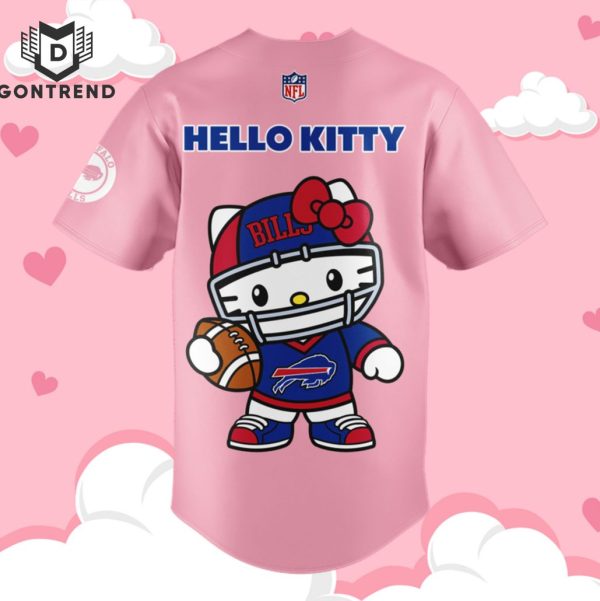 Buffalo Bills x Hello Kitty 2024 Baseball Jersey – Pink