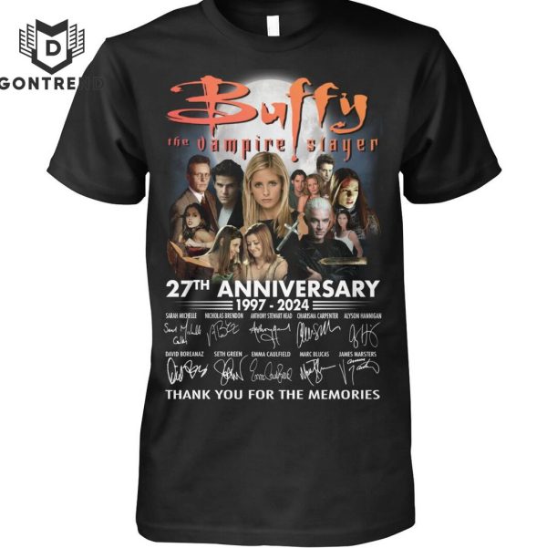 Buffy The Vampire Slayer 27th Anniversary Signature Thank You For The Memories Unisex T-Shirt