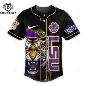 Personalized LSU Tigers – Fear The Tigers Baseball Jersey