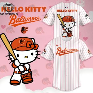 2024 Baltimore Orioles x Hello Kitty Baseball Jersey