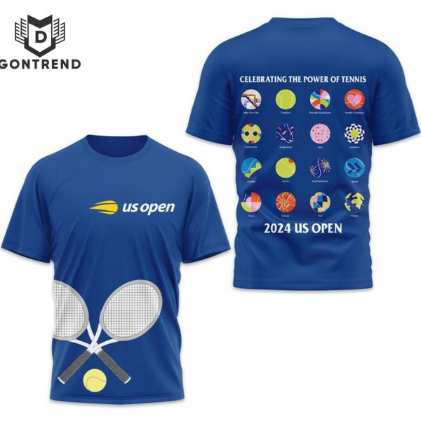 Celebrating The Power Of Tennis 2024 Us Open 3D T-Shirt