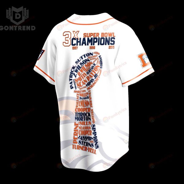 Champions 2024 Denver Broncos United In Orange Baseball Jersey