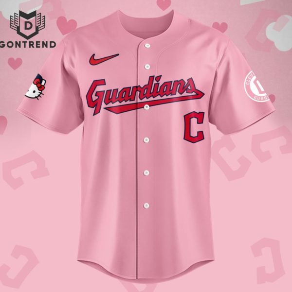 Cleveland Guardians x Hello Kitty Baseball Jersey