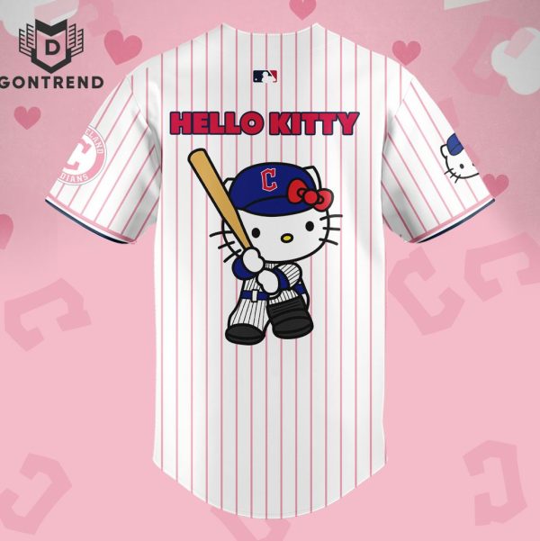 Cleveland Guardians x Hello Kitty Baseball Jersey – White