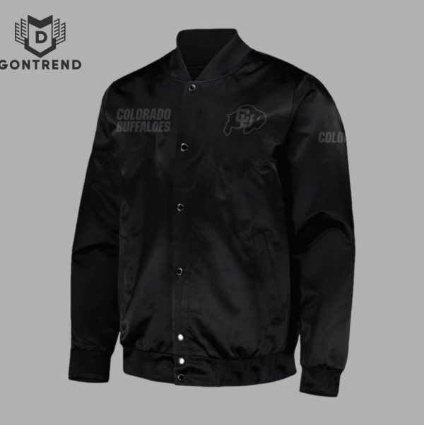 Colorado Buffaloes Football Black Baseball Jacket