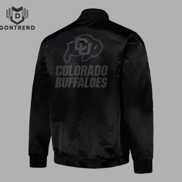 Colorado Buffaloes Football Black Baseball Jacket