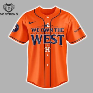 Houston Astros 2024 AL West Division Champions Baseball Jersey – Orange