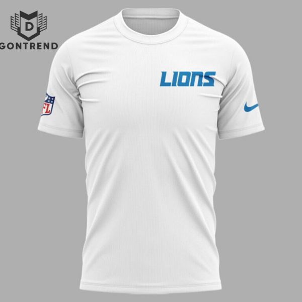 Detroit Lions 2024 Design 3D T-Shirt – White