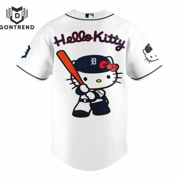 Detroit Tigers x Hello Kitty 2024 50th Baseball Jersey – White