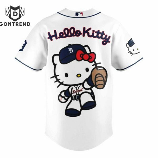 Detroit Tigers x Hello Kitty 2024 Baseball Jersey – White