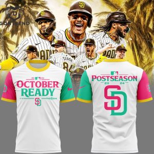 San Diego Padres October Ready 2024 Postseason 3D T-Shirt